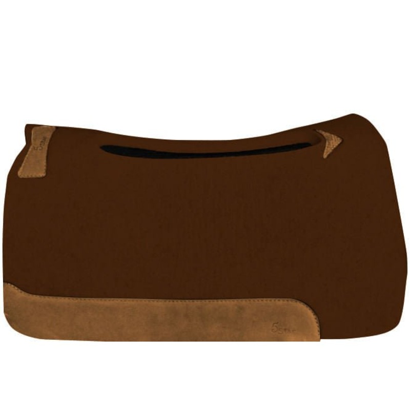 5 Star Barrel Racer Self-Contouring Wool Saddle Pad for Horses