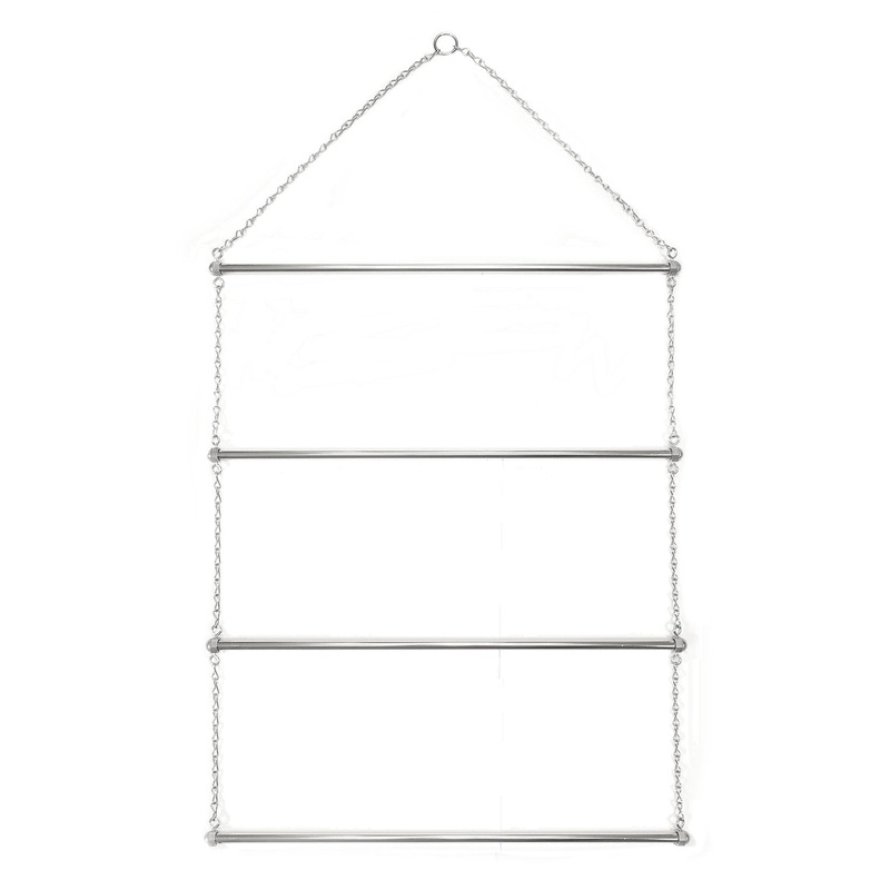 Chrome-Plated Steel Hanging Horse Blanket Storage Rack