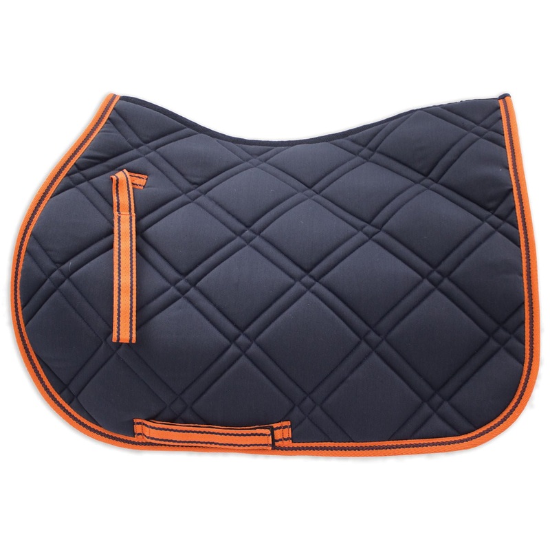 Loveson Saddle Pad|Navy/Orange|Navy/Pink Hearts|Pony/Cob