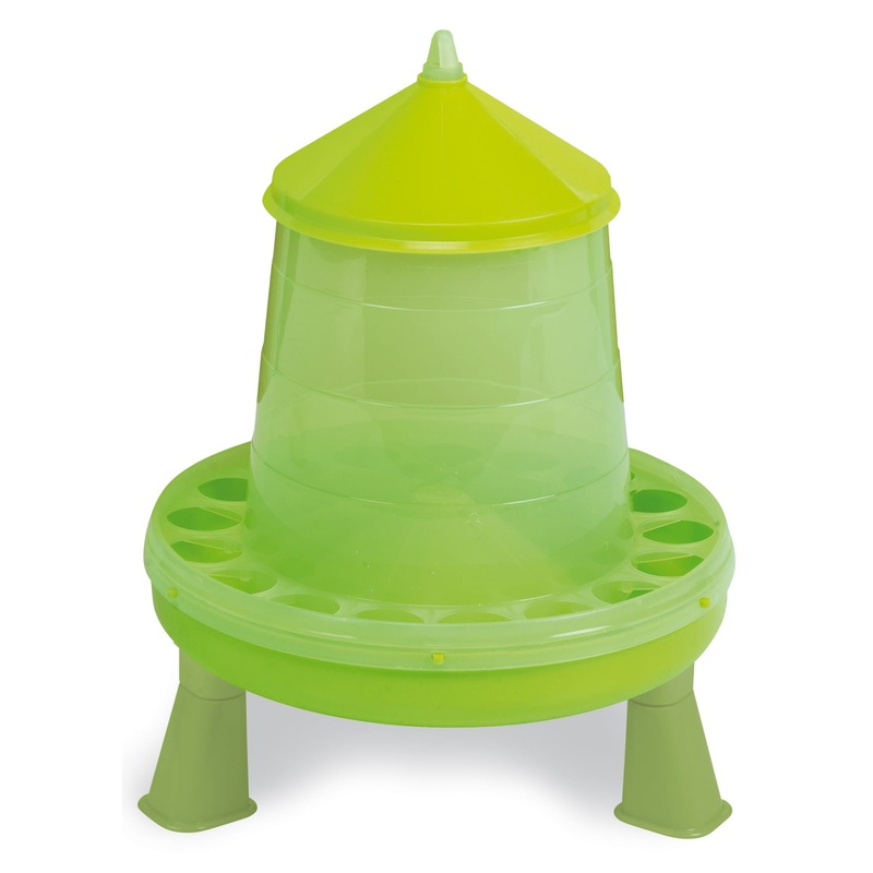 Plastic Hanging Chicken Feeder with Legs, 17 lb