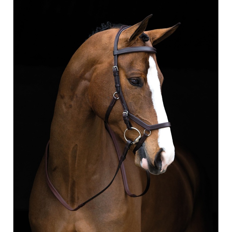 Rambo Micklem Competition Bridle, Dark Havana