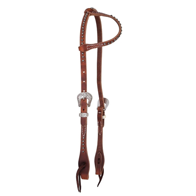 Reinsman Rosewood & Spots One Ear Headstall, Full