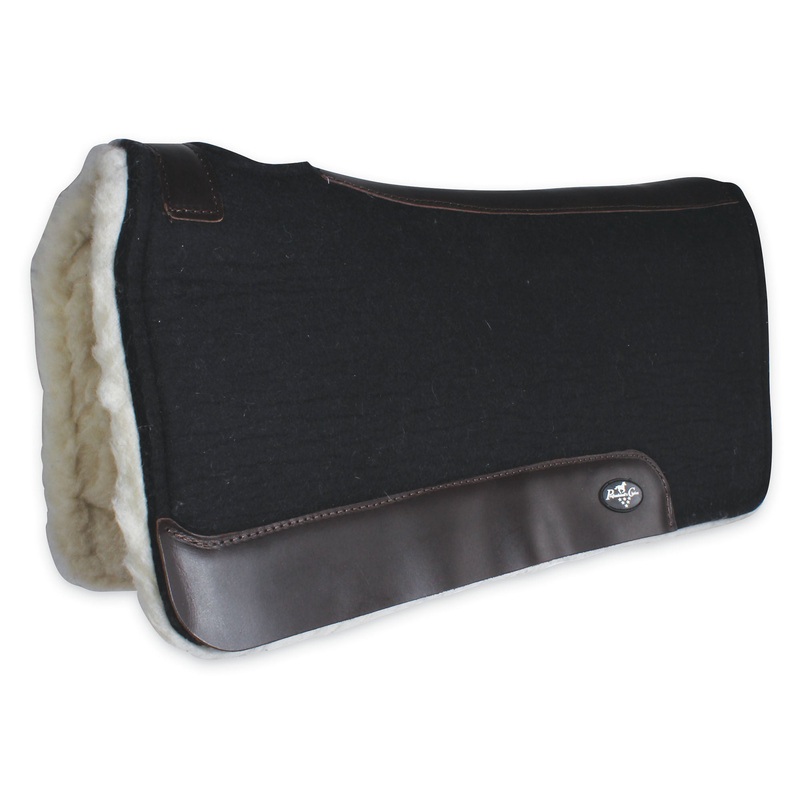 Steam-Pressed Saddle Pad with Fleece Bottom