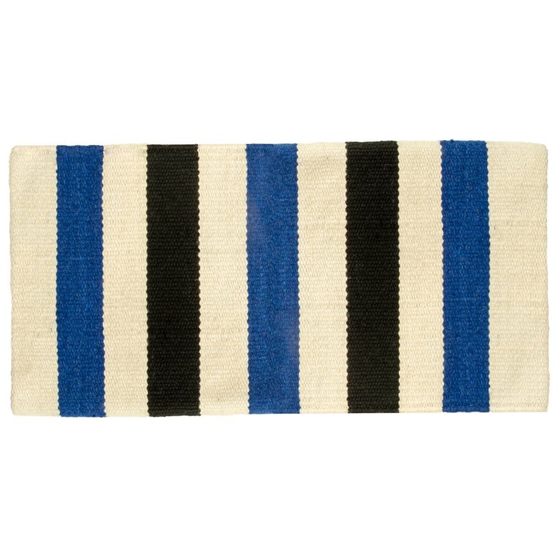Casa Zia Saddle Blanket|BLUE BLACK|32″ x 32″