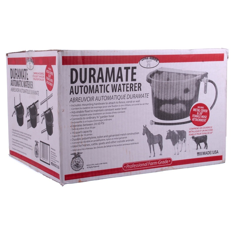 Duramate Automatic Livestock Waterer, 16 qt