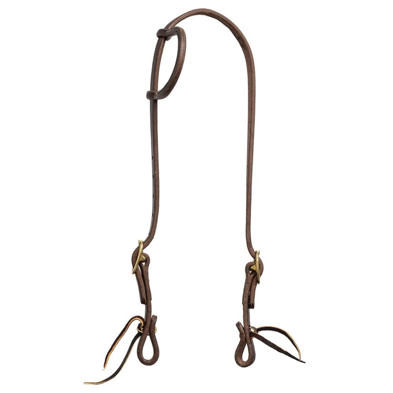 Poplar Head Saddlery Oiled Harness Leather One Ear Horse Headstall