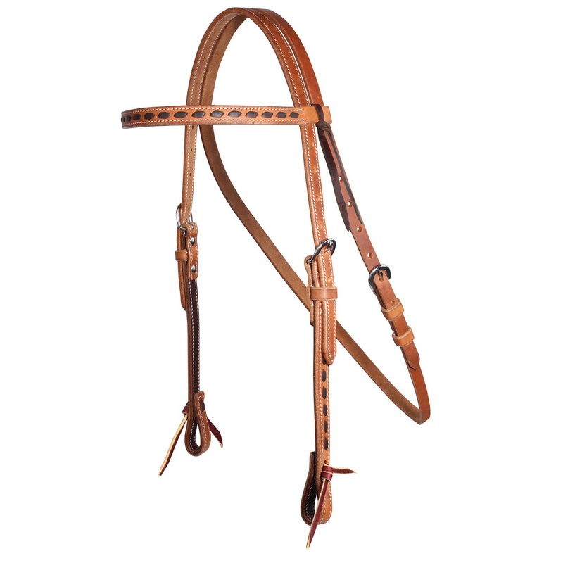 Professional’s Choice Buckstitch Harness Leather Browband Headstall