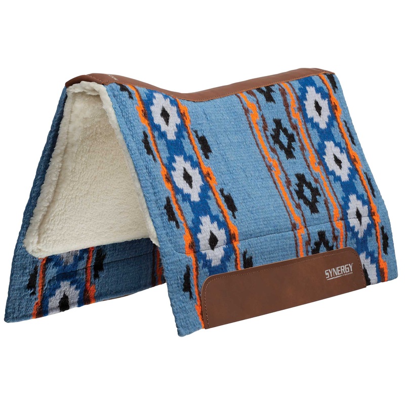 Synergy Contoured Performance Saddle Pad, Merino Fleece Lined, 33×38, Odyssey