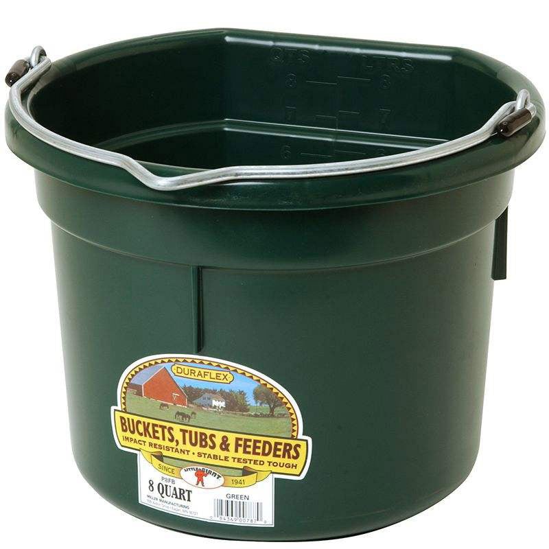 Little Giant Flat-Back Buckets  Impact-Resistant, Easy to Hang, 8 qt & 20 qt