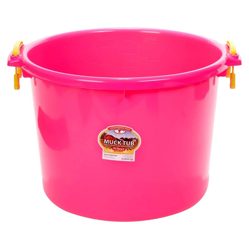 Little Giant Muck Tub  40 & 70 Quart Heavy Duty Muck Bucket with Rope Handles