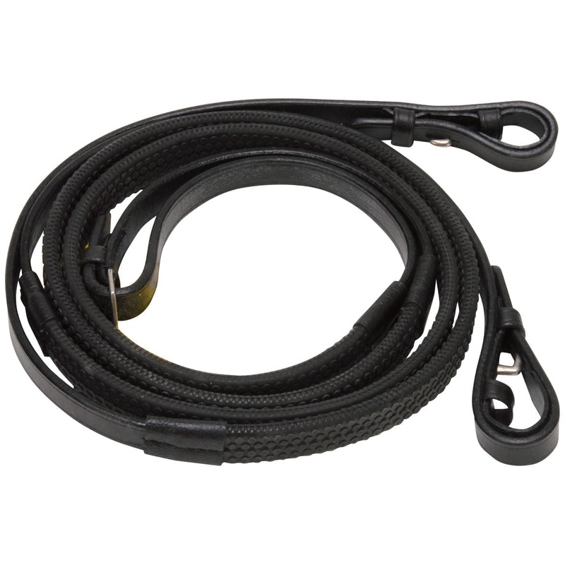 Tought1 Rubber Grip Reins|Brown
