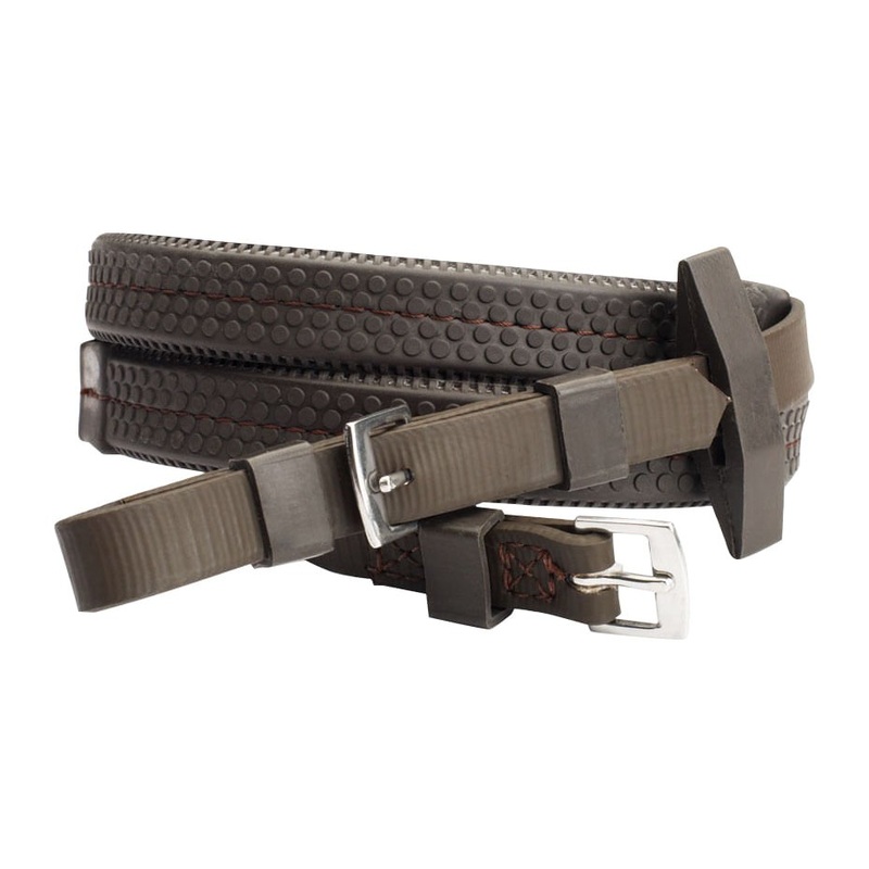 Wintec Rubber Grip Reins|Brown|Black