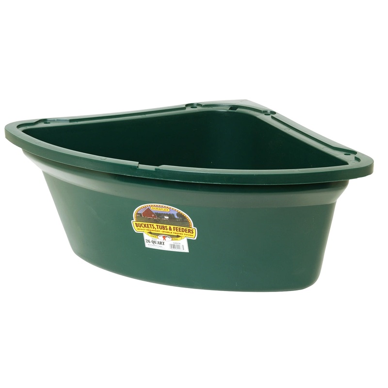 Corner Feeder, 26 qt|Green|26qt