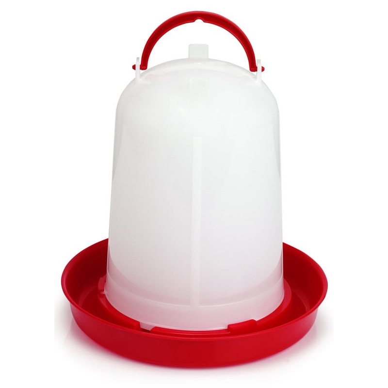 Economy Plastic Poultry Waterer  Durable Snap-Together Chicken Waterer, 1.5L / 3L / 5L