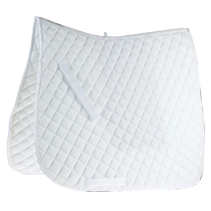 Roma Economy Dressage Saddle Pad, White