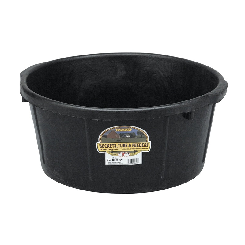 Rubber All-Purpose Tub, 6.5 Gallon