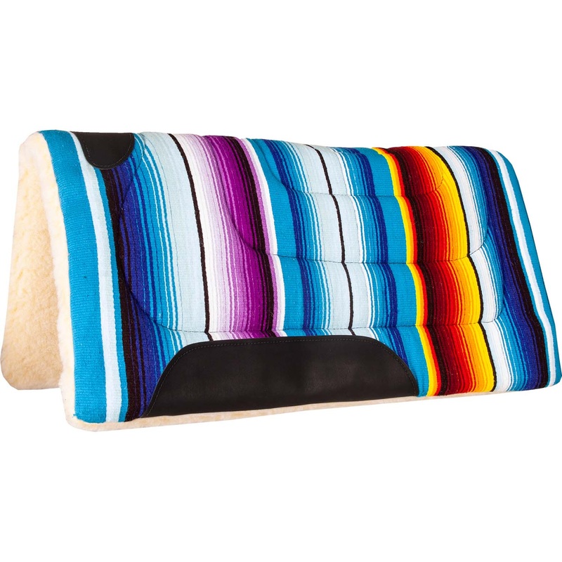 Serape Fleece Bottom Saddle Pad, 32 x 32