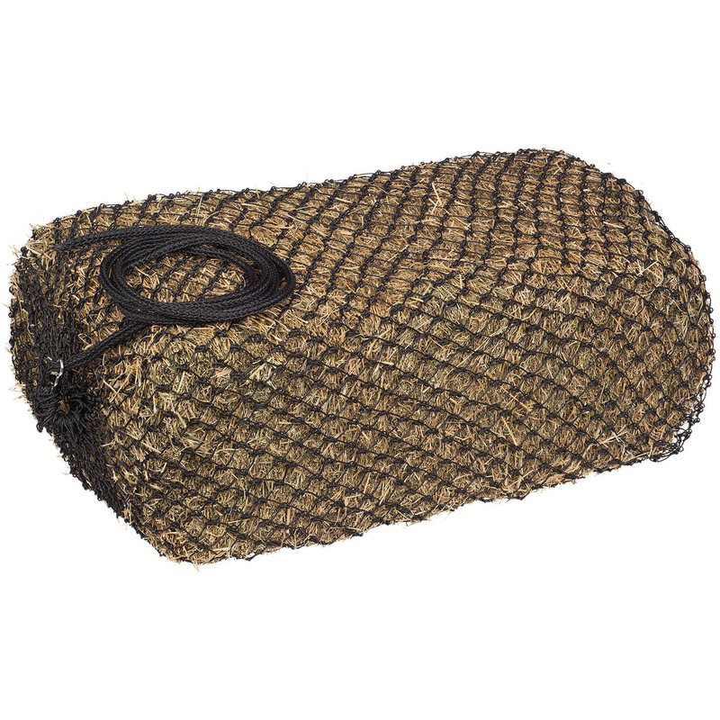 Slow Feed Square 2×2 Hay Bale Bag, Black