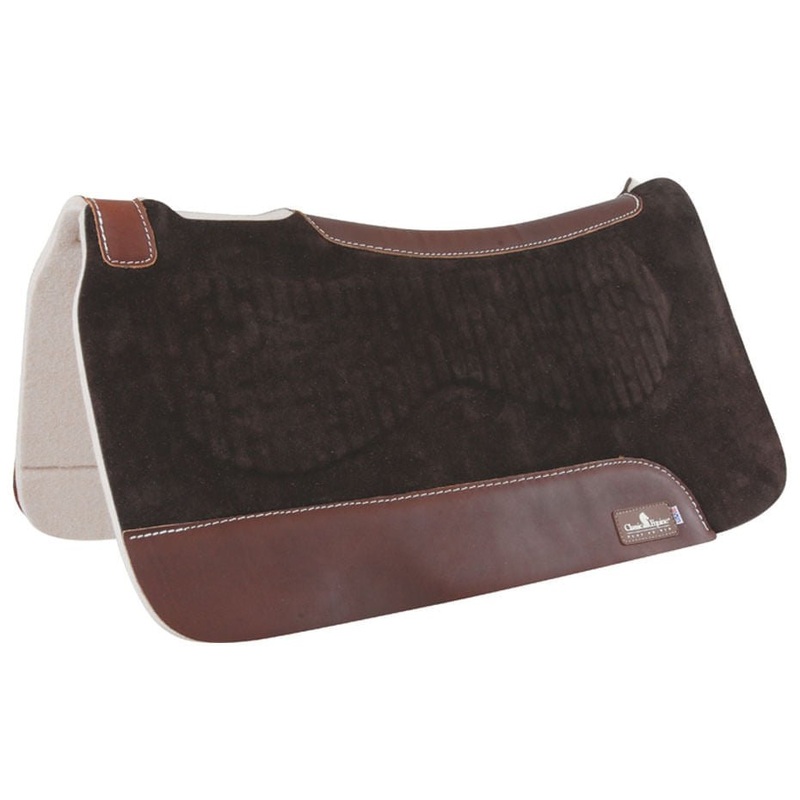 Zone Suede/Felt Saddle Pad|Zone Suede/Felt Pad, Chocolate Brown